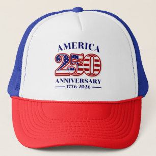 250th Anniversary USA Patriotic   1776–2026 Trucker Hat