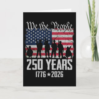 250th Anniversary Usa Patriotic 250 Years 4th July Card