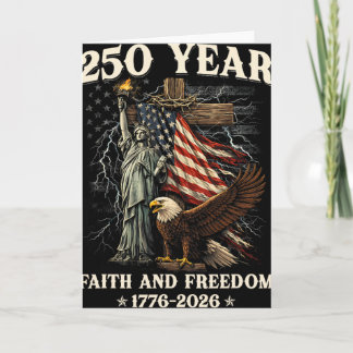 250th Anniversary Usa Patriotic 250 Years American Card