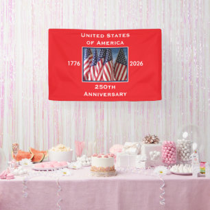250th Anniversary USA Patriotic  Banner