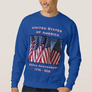 250th Anniversary USA Patriotic Blue Sweatshirt