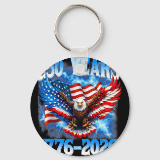 250th Anniversary Usa Patriotic Eagle 250 Years 4t Key Ring