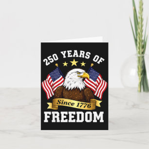 250th Anniversary USA Patriotic Eagle 250 Years Card
