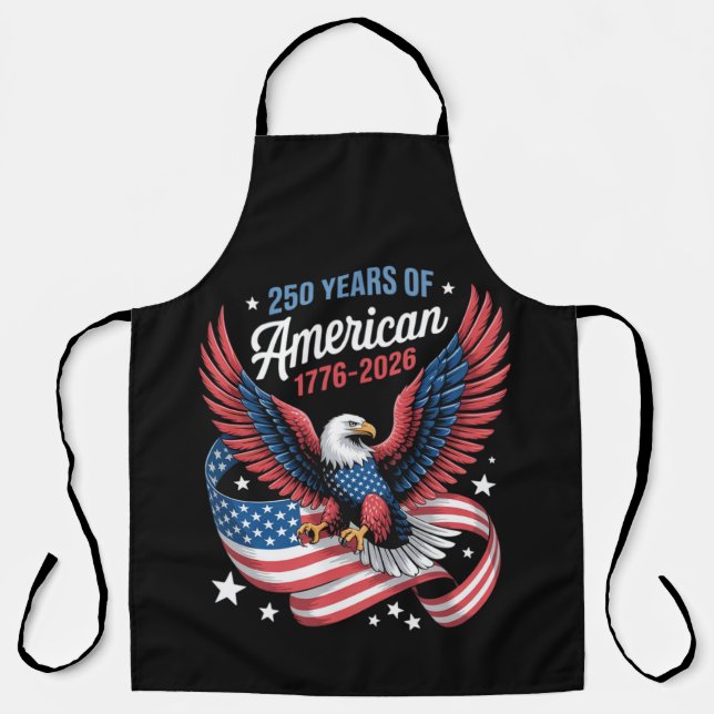 250th Anniversary USA Patriotic Eagle Apron (Front)