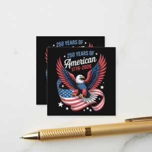 250th Anniversary USA Patriotic Eagle Enclosure Card