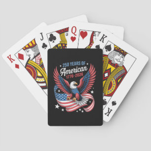 250th Anniversary USA Patriotic Eagle Playing Cards