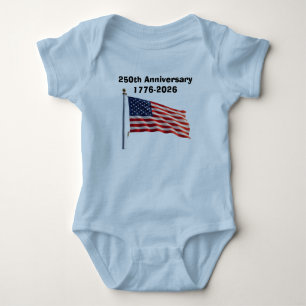 250th Anniversary USA Patriotic Keepsake Baby Bodysuit