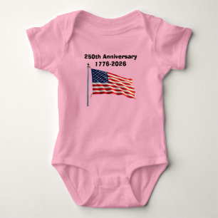 250th Anniversary USA Patriotic Keepsake Baby Bodysuit