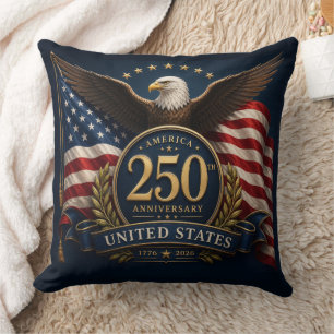 250th Anniversary USA Patriotic Keepsake Cushion