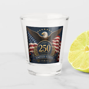 250th Anniversary USA Patriotic Keepsake Shot Glass