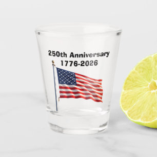 250th Anniversary USA Patriotic Keepsake Shot Glass