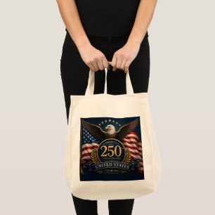 250th Anniversary USA Patriotic Keepsake Tote Bag