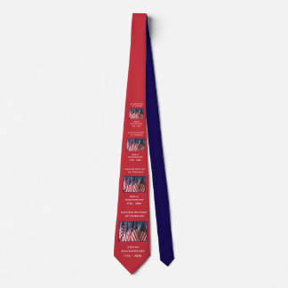 250th Anniversary USA Patriotic Red and Dark Blue Tie