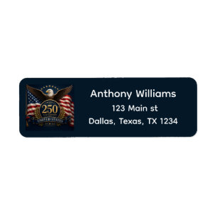 250th Anniversary USA Patriotic Return Address