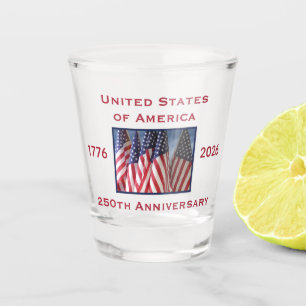 250th Anniversary USA Patriotic  Shot Glass