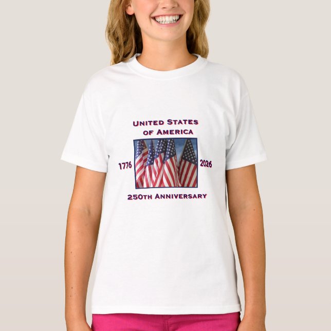 250th Anniversary USA Patriotic  T-Shirt (Front)