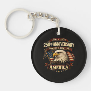 250th Anniversary USA Shirt 250th America Key Ring