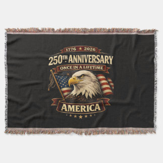 250th Anniversary USA Shirt 250th America Throw Blanket