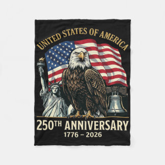 250th Anniversary Usa Shirt Patriotic Freedom 4th Fleece Blanket