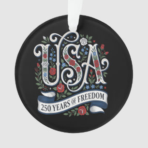 250th Anniversary USA Shirt Women Patriotic 4th of Ornament