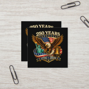 250th birthday america,usa 250th anniversary,semiq square business card