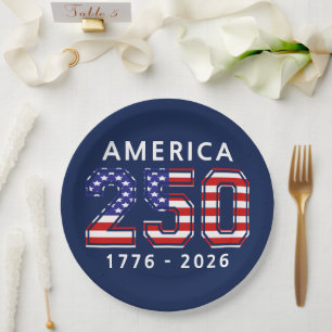 250th Birthday of the United States Paper Plate