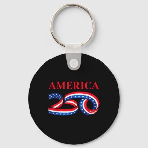 250th Birthday Of United State Independence Day Us Key Ring