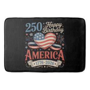 250th Birthday USA 250 Years Bath Mat