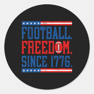 250th Birthday Usa 250 Years Footll _1 Classic Round Sticker