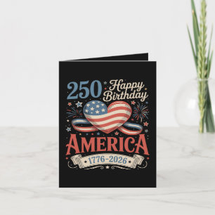  250th Birthday USA 250 Years Holiday Card