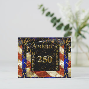 250th Happy Birthday America! Postcard