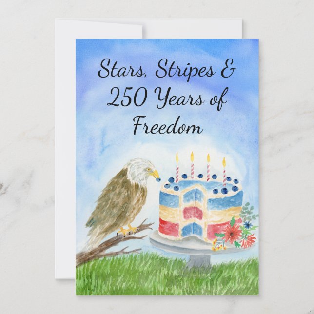 250th Independence Day Invitation (Front)