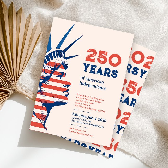 250th Independence Statue of Liberty Party Invitation (Creator Uploaded)