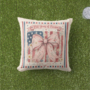 250th Patriotic Indoor Outdoor Decor Pillow
