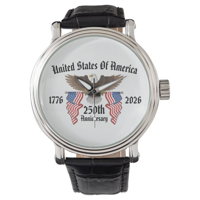 250th USA Anniversary 4th Of July Independence Day Watch (Front)