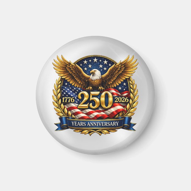 250th USA Anniversary Eagle Emblem  Magnet (Front)