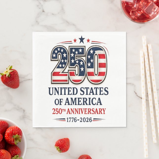 250th USA Anniversary  Napkin (Insitu)