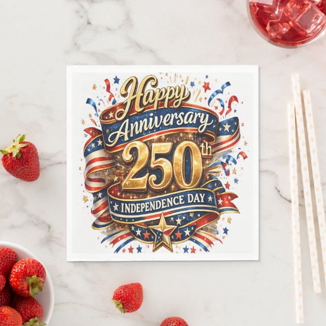 250th USA Anniversary  Napkin (Insitu)