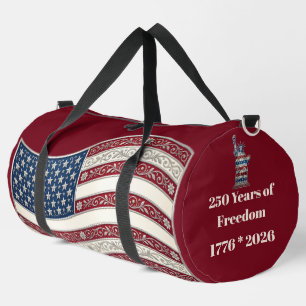 250th USA Anniversary Statue Of Liberty Patriotic  Duffle Bag