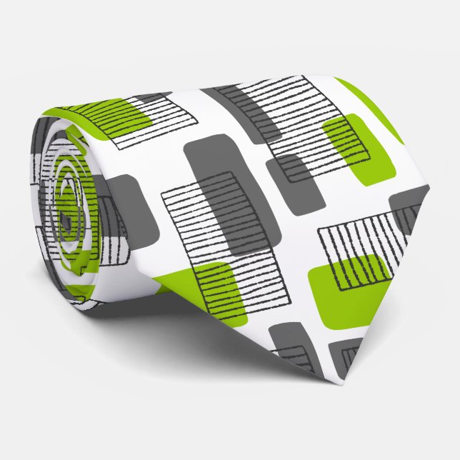 251215 - Green and Grey Tie (Rolled)