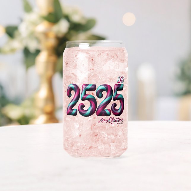 2525 Christmas DRINKWARE STYLE: PRINTED CAN GLASS  (Insitu (Wedding))