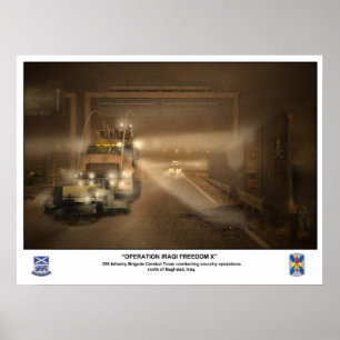 256 Infantry Brigade in Iraq Poster