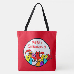 258 - Christmas Cats Tote