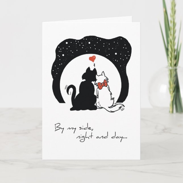 2595 Anniversary Cats Card (Front)