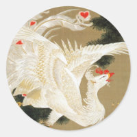 25. 老松白鳳図, 若冲 Pine-tree & Phoenix, Jakuchu