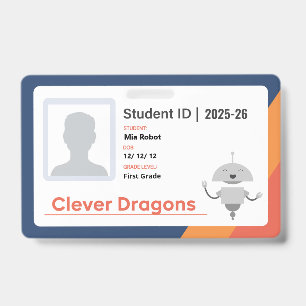 25-26 Clever Dragons Badge ID Badge