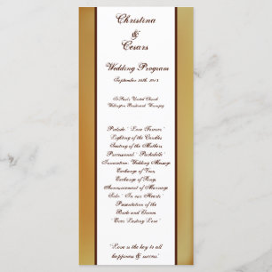 25 4x9 Wedding Program Western Cowgirl Hat/Boots B Programme