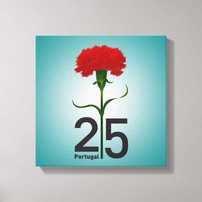 25 April, the Carnation Revolution, Portugal Canvas Print (Front)