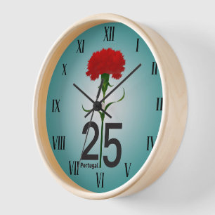 25 April, the Carnation Revolution, Portugal Clock