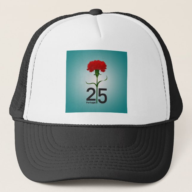 25 April, the Carnation Revolution, Portugal Trucker Hat (Front)